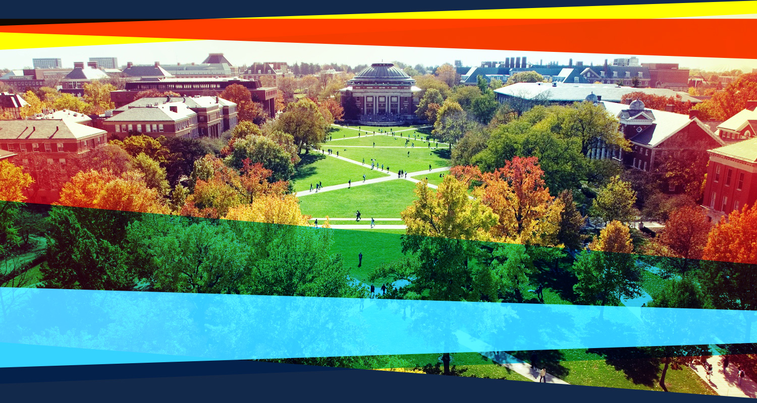 the beautiful Quad at Illinois