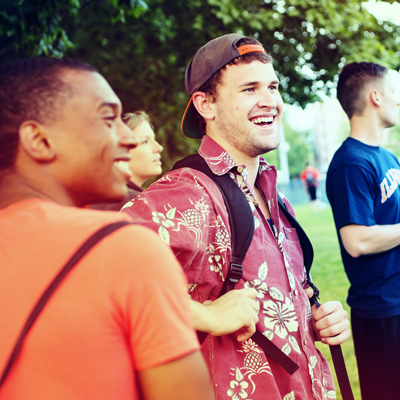Illinois students smiling