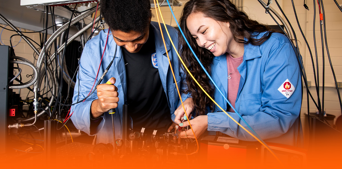 two students and experimental learning in the Materials Research Laboratory