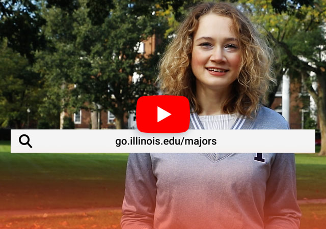 current Illini, Emma reviews steps to choosing a major