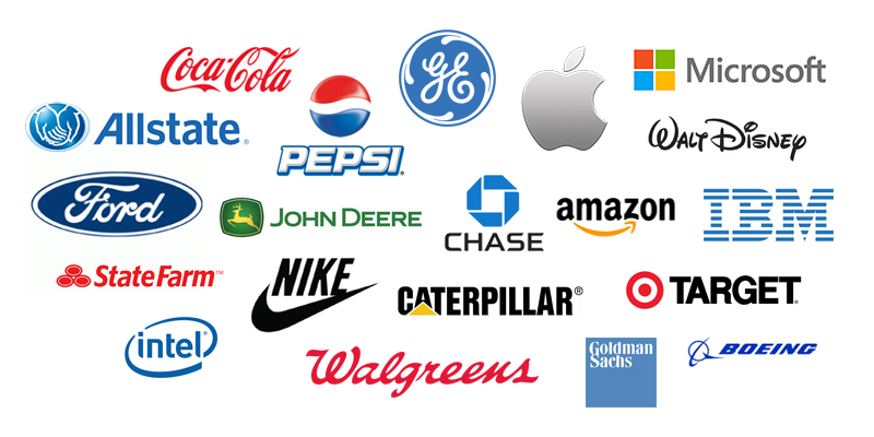 logos of various recruiting employers