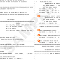 transfer course report