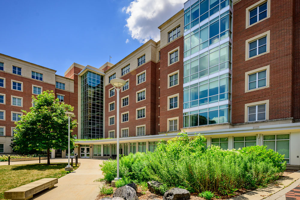 Bousfield Hall, a residence hall part of the Ikenberry Commons at Illinois